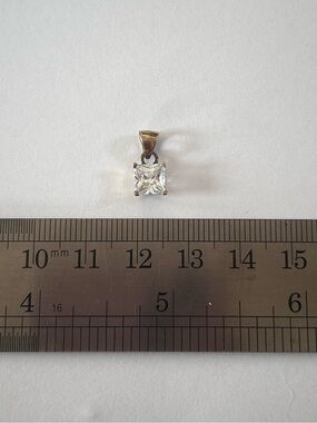 Sterling Silver Diamondelle Solitaire Pendant 1 CTW 925 Necklace Elegant Gold